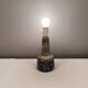 Ceramic table lamp in Grey/Blue crackled glaze, made by Michael Andersen Denmark