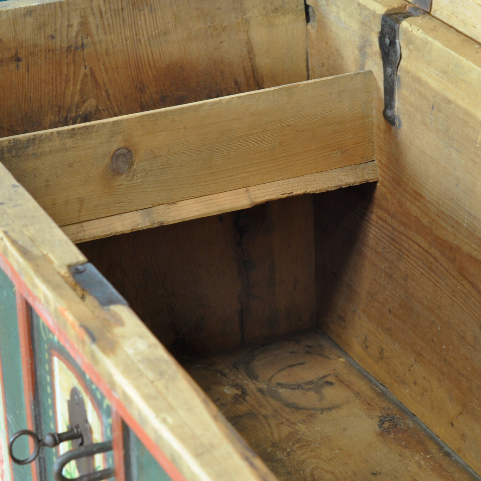 Folk art bridal chest, dated 1795