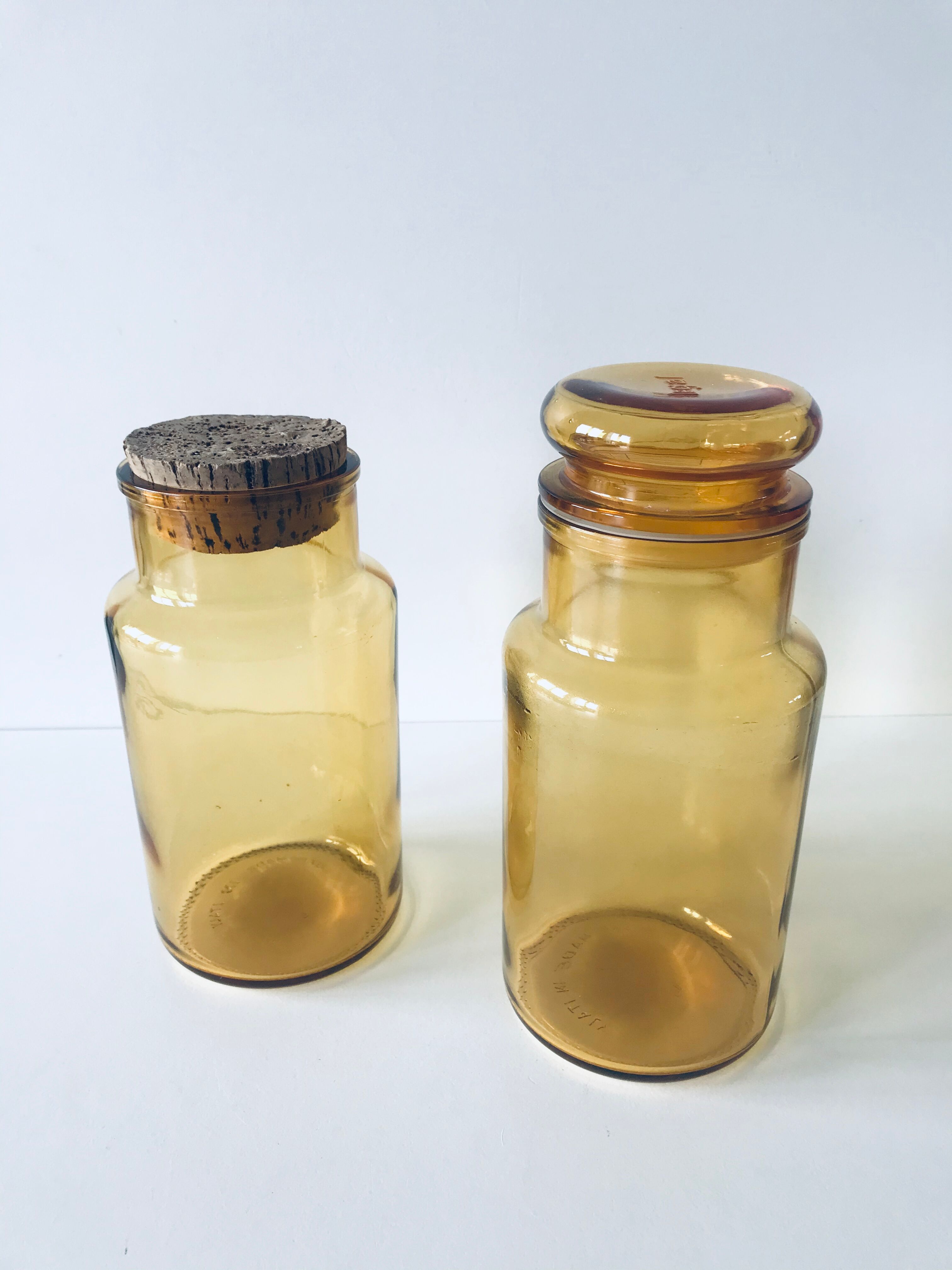 Lot of glass jars