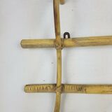 Former wall coat holder, vintage bamboo patère