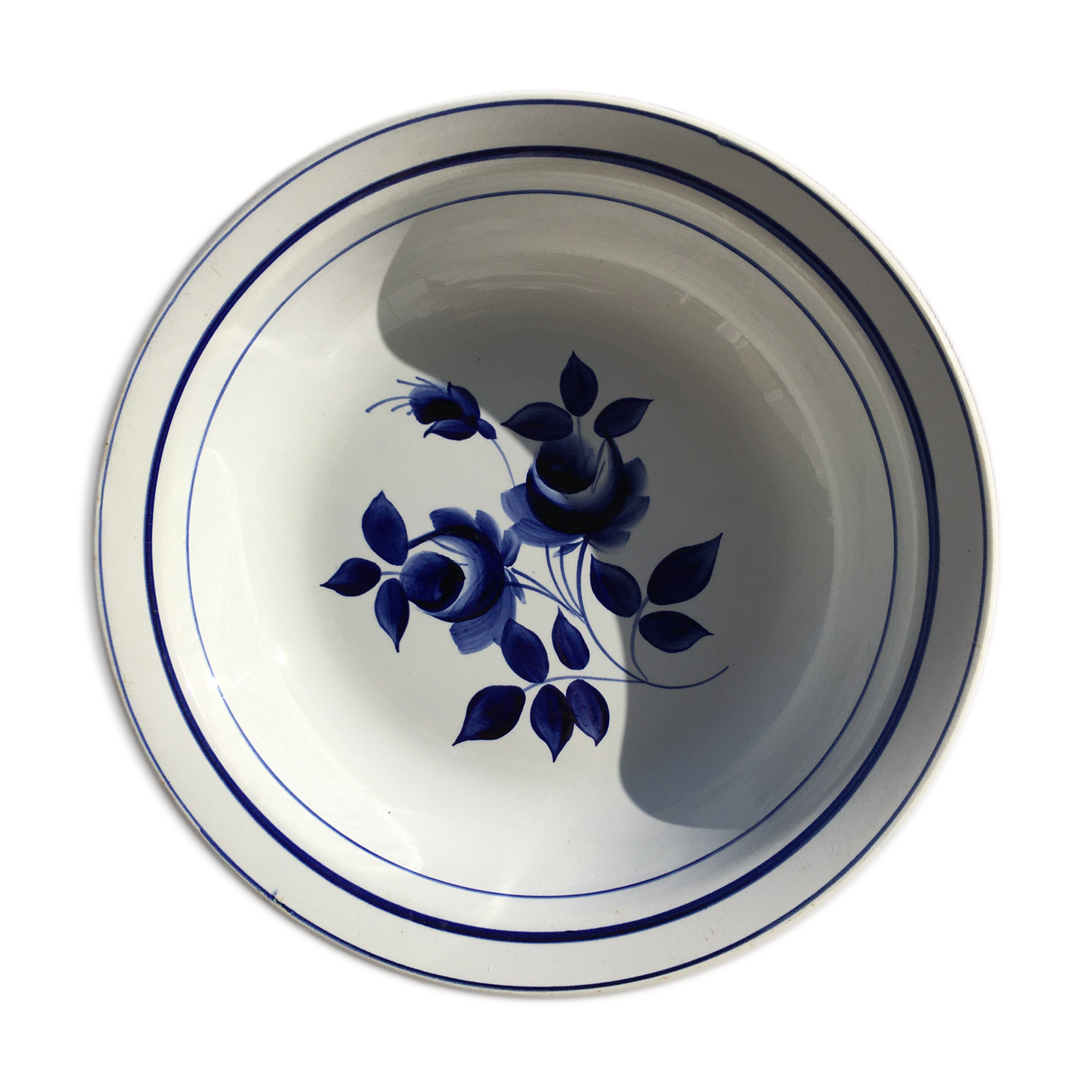 Plat roses bleues Moulin des Loups