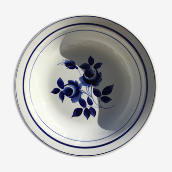 Dish blue roses Moulin des Loups