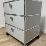 Caisson sur roulettes USM Haller en Gris Clair