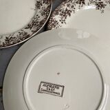 Sarreguemines earthenware dessert plates