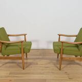 Fauteuils GFM-87 de Juliusz Kedziorek pour Gościcińskie Furniture, années 1960, Pologne, lot de 2