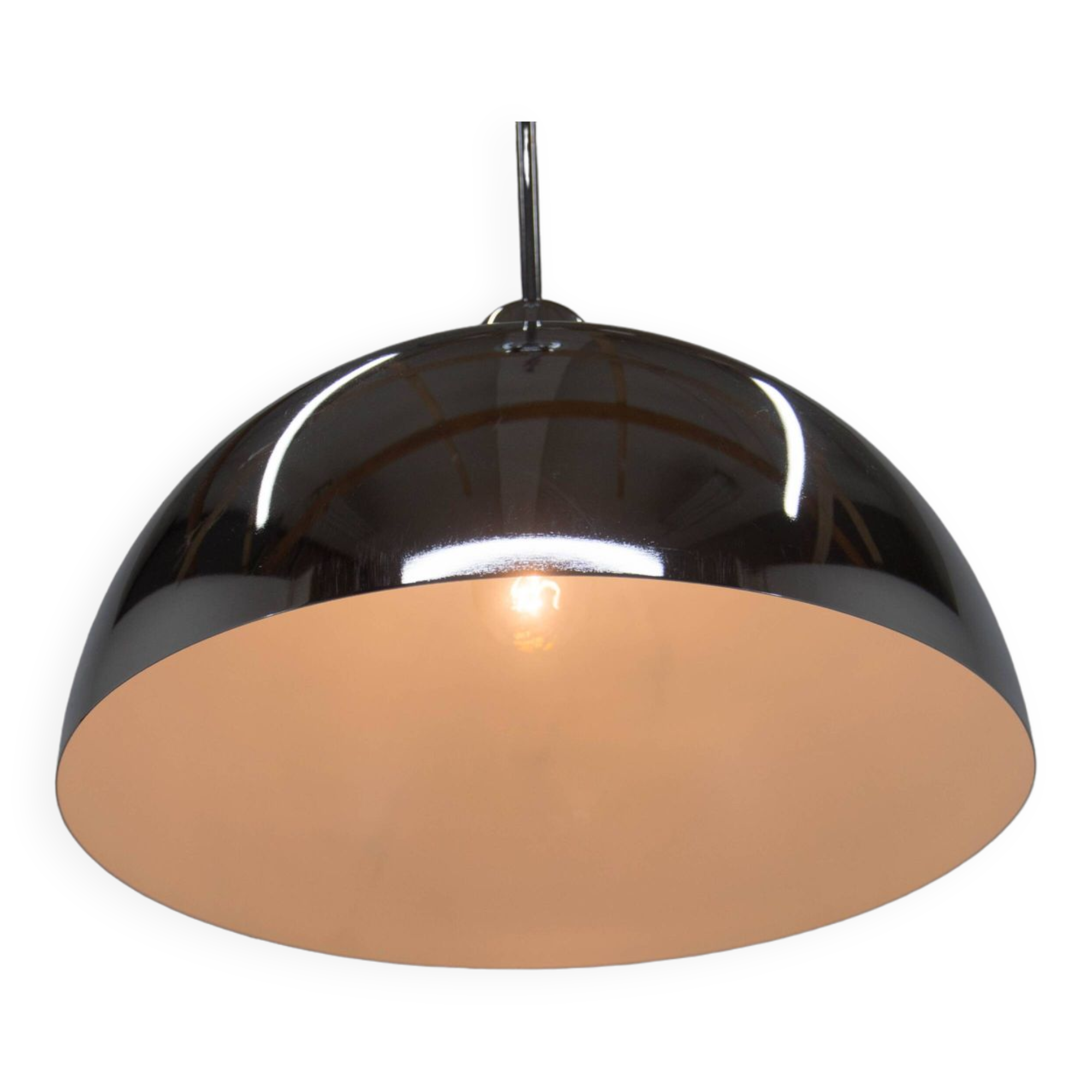 Bauhaus chrome pendant, 1930s, restored