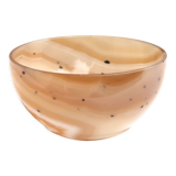 Empty pocket cut in agate