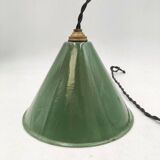 Suspension cone enamelled sheet metal