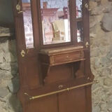Wooden and brass cloakroom
