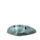 Masque Accolay en céramique bleue turquoise, années 60