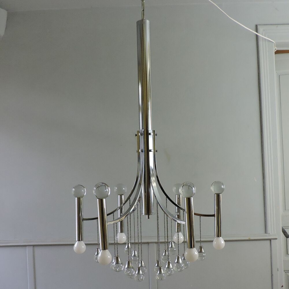Vintage chandelier Italy 60s