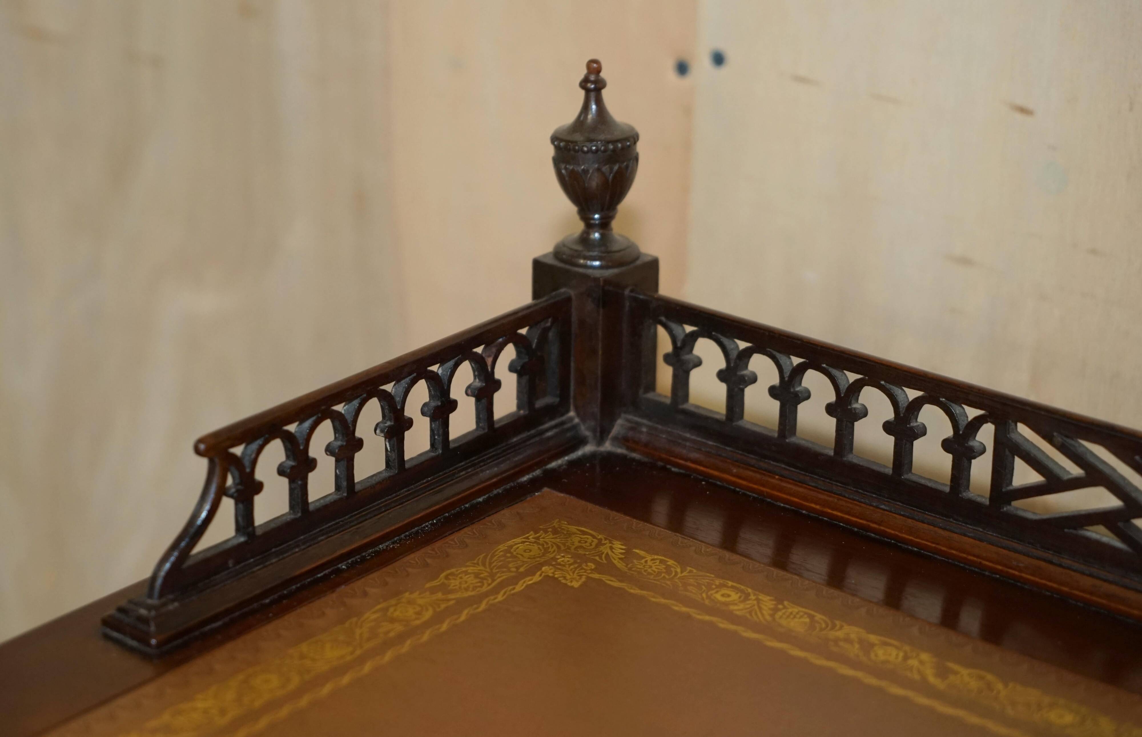 Chinese Chippendale bureau restored by Edward & Roberts