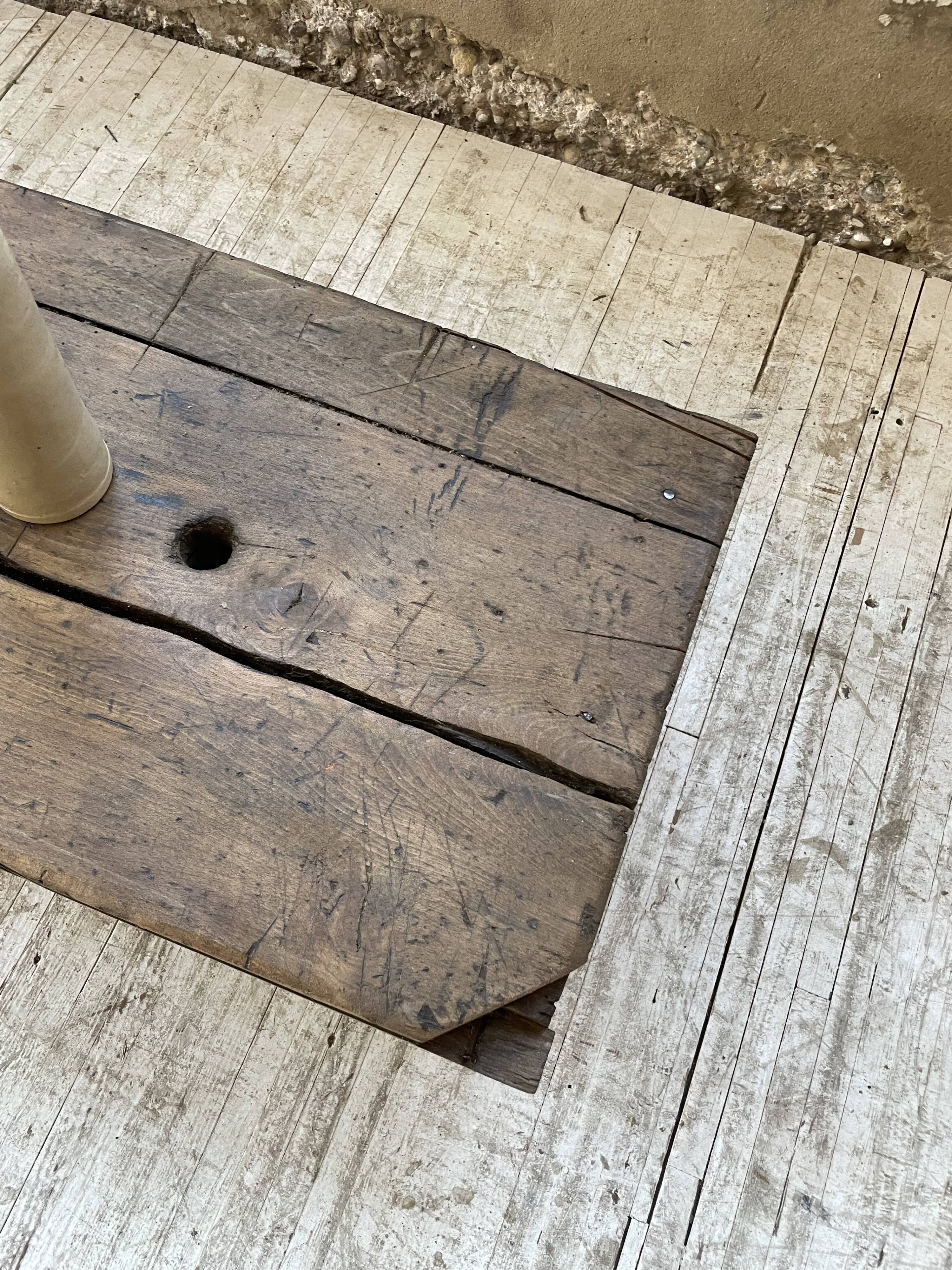 Workbench bench coffee table solid oak XXL