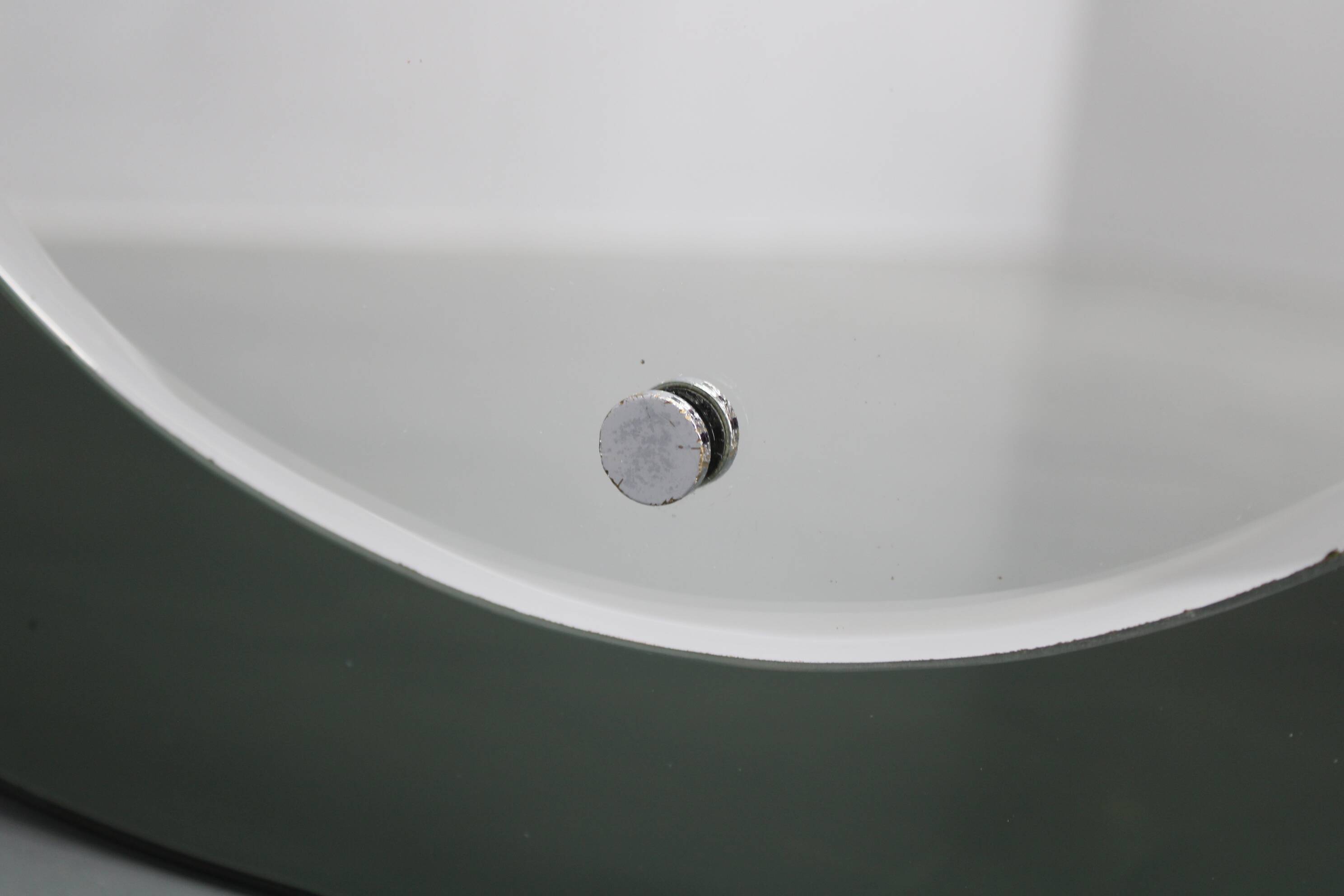 1980s Oval Italian Mirror