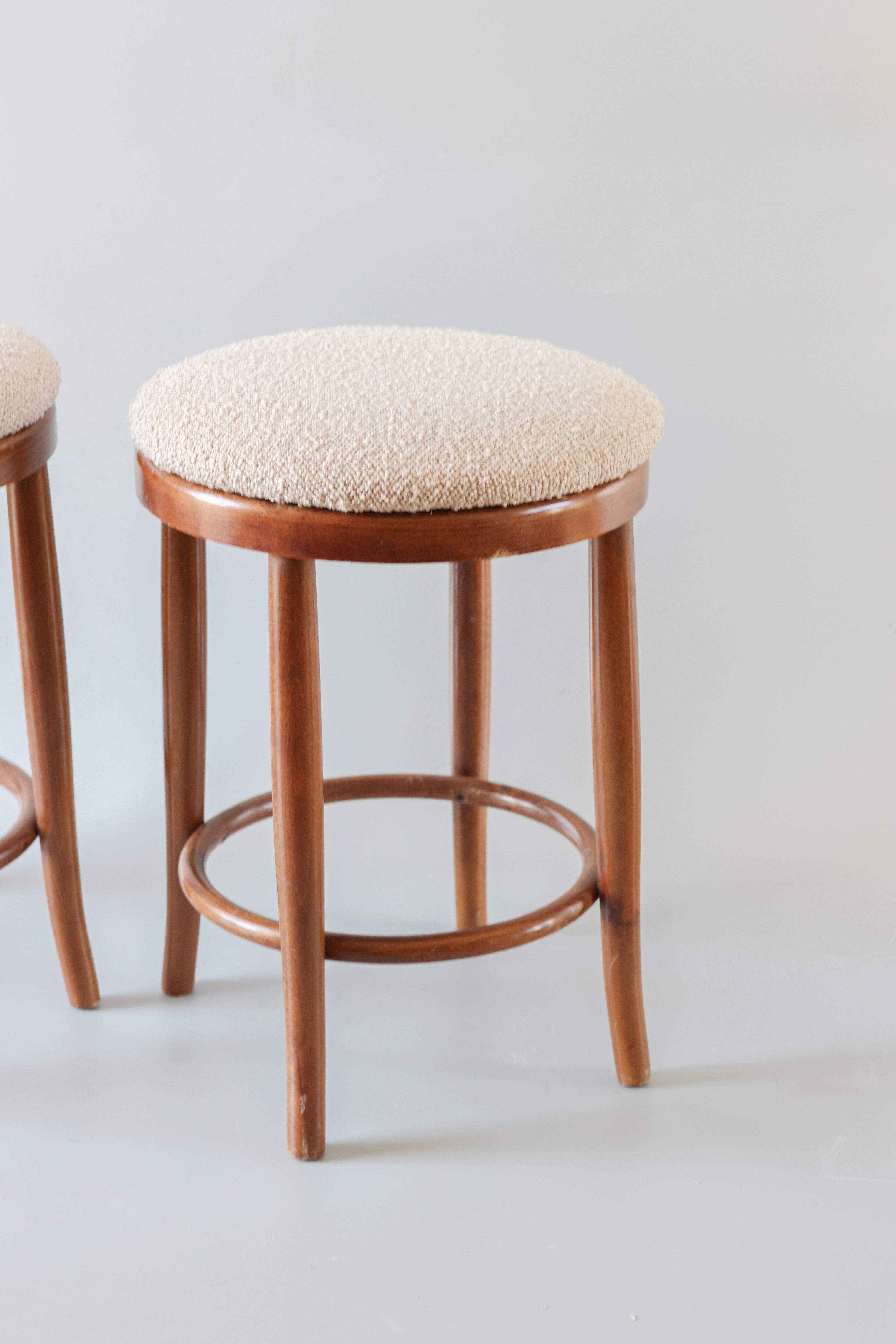 Set of 4 vintage Thonet style stools