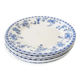 6 anciennes assiettes à dessert Dresden