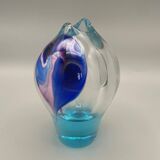 Blown glass vase by the Czech artist Jiří Suhájek