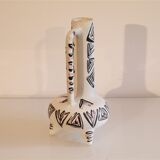 Vallauris ceramic tripod vase 1960