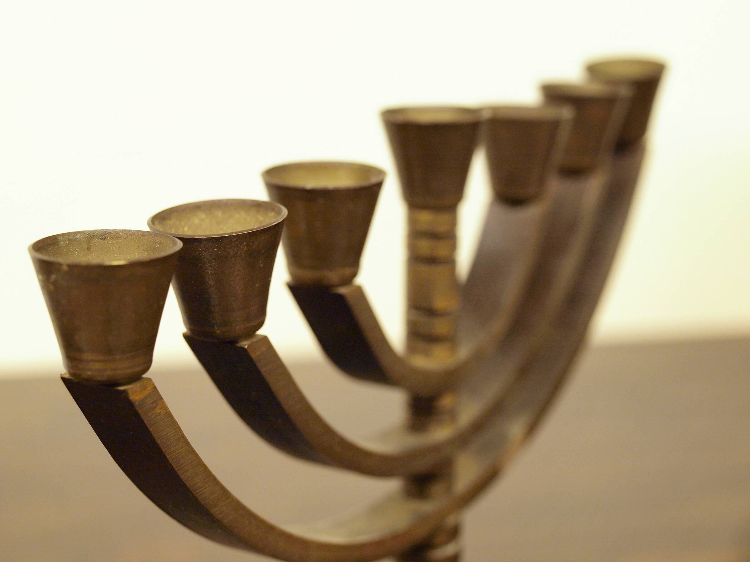 Bronze Menorah, made in Israel, 1970