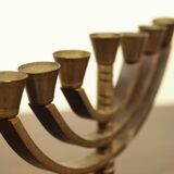 Bronze Menorah, made in Israel, 1970