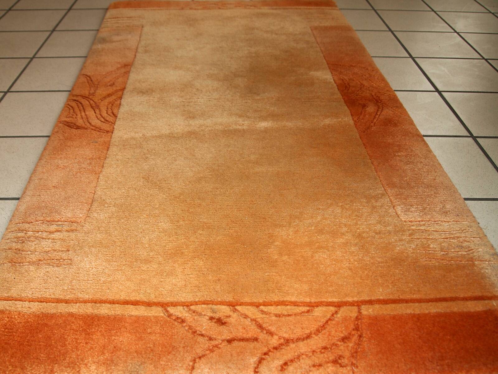 Tapis Vintage Khaden Tibétain en Laine, Années 1970, Élégance Traditionnell