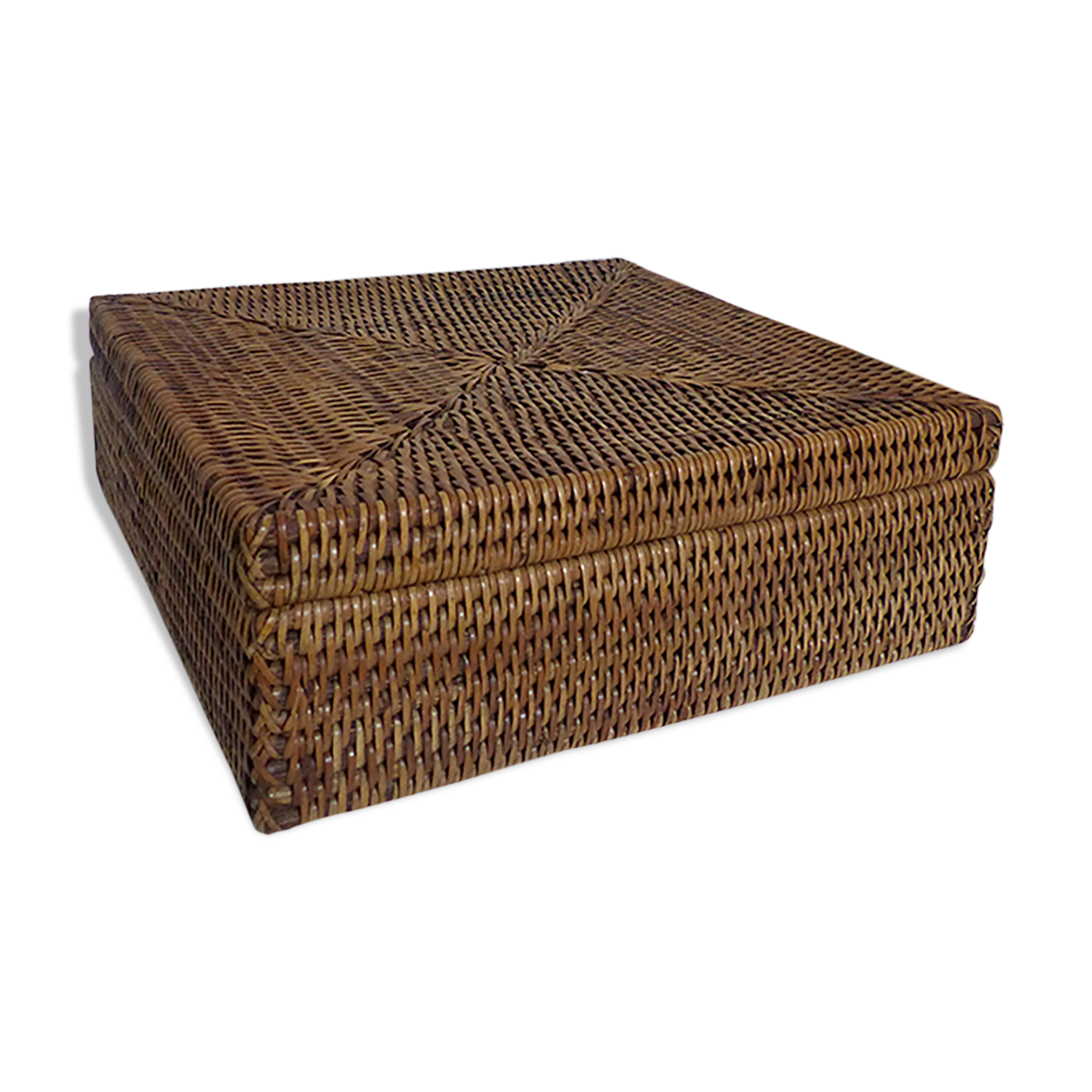 Vintage rattan box