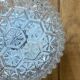 Small vintage wall lamp in antique glass ceiling light diameter 19 cm