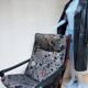 Chaise longue Siësta, Ingmar Relling pour Westnofa avec tapisserie de Joan Miró