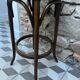 Tabouret haut de bar 1900 bois courbé« Marguerites »