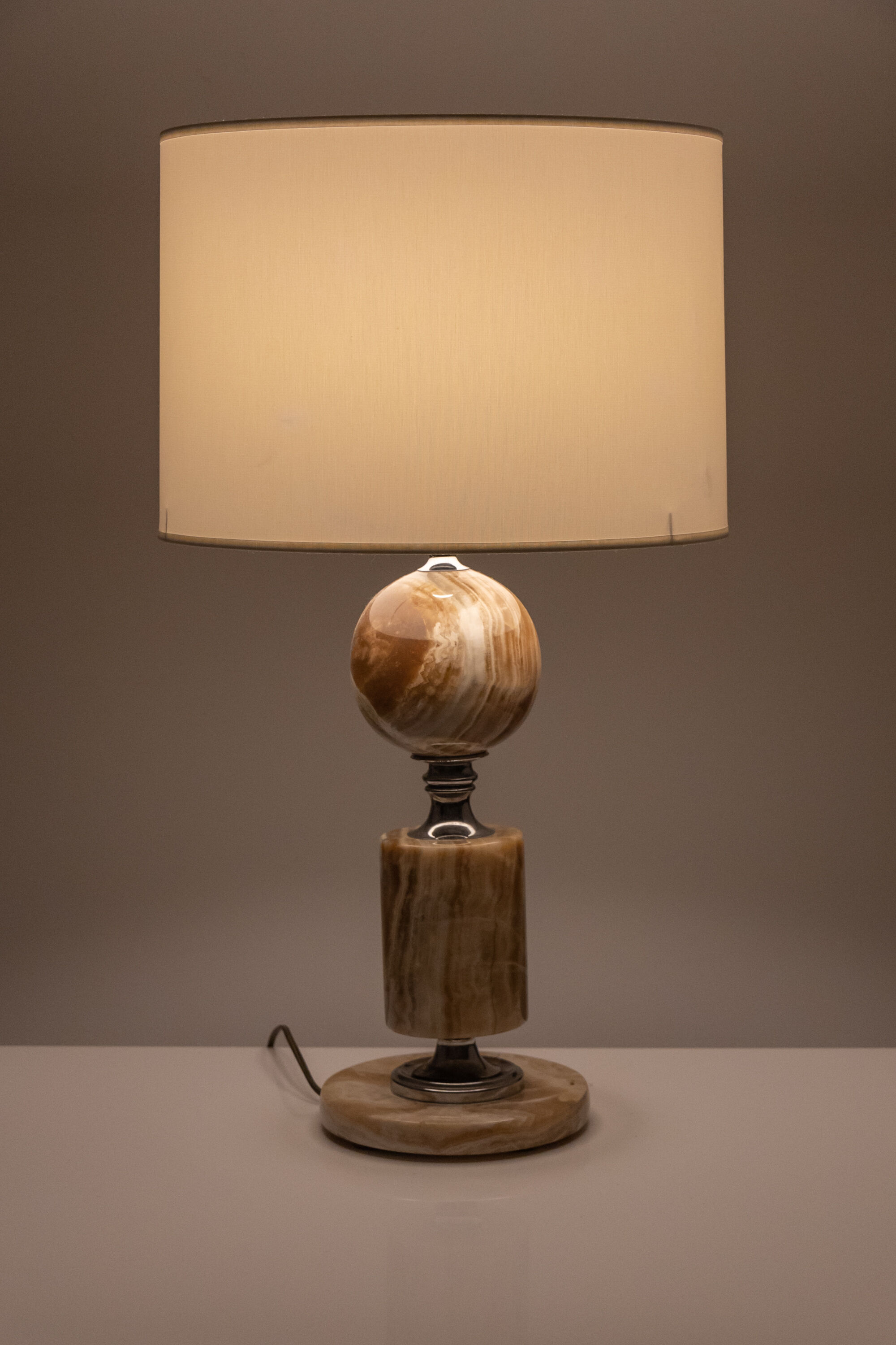 Vintage onyx lamp Philippe Barbier