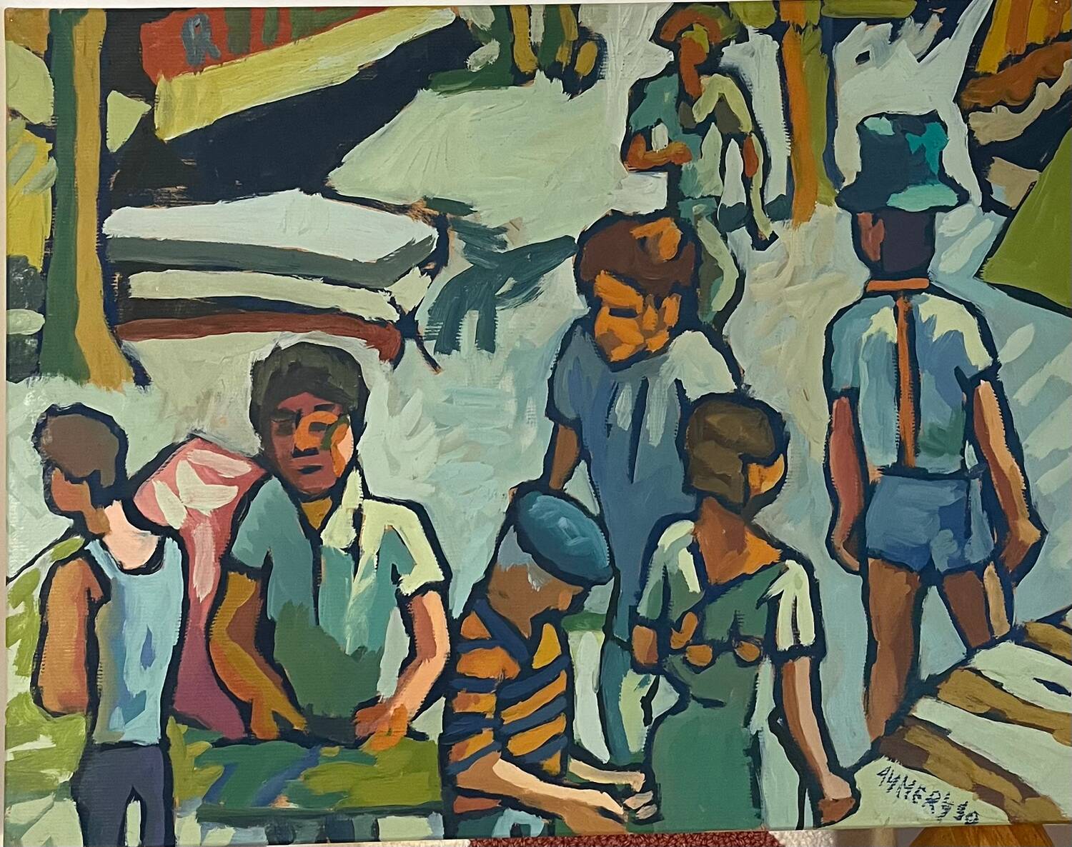 Painting by the painter Aymery Rolland