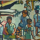 Painting by the painter Aymery Rolland