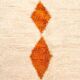 Handmade beige Moroccan rug in wool: Berber geometric rug 150/250.