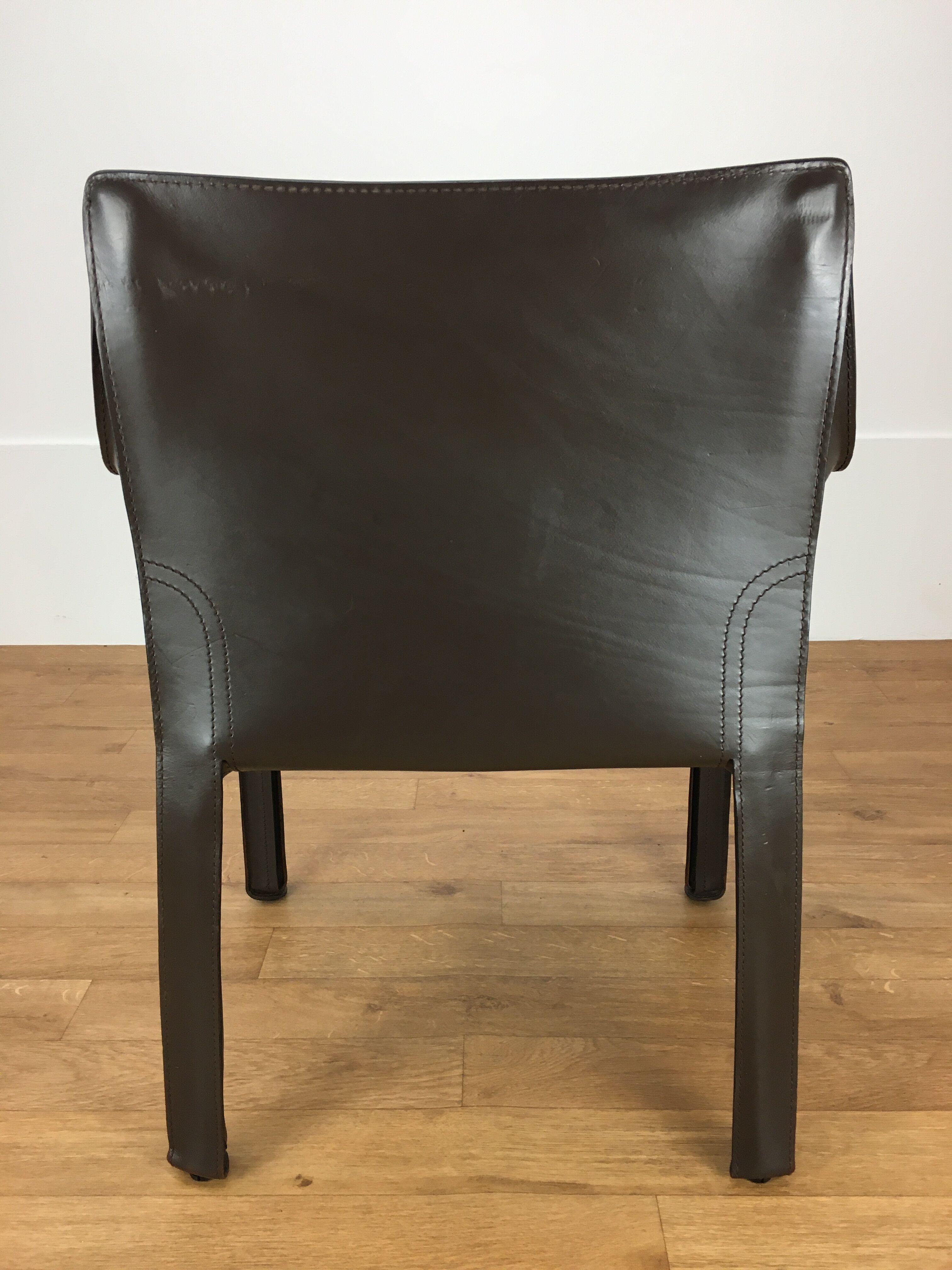 Mario Bellini leather armchair for Cassina, model CAB 413