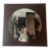 Scandinavian teak mirror from the 60s