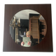 Scandinavian teak mirror from the 60s