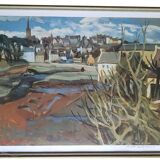 Breton landscape lithograph by Pierre Lorthioir - Numbered 18/100