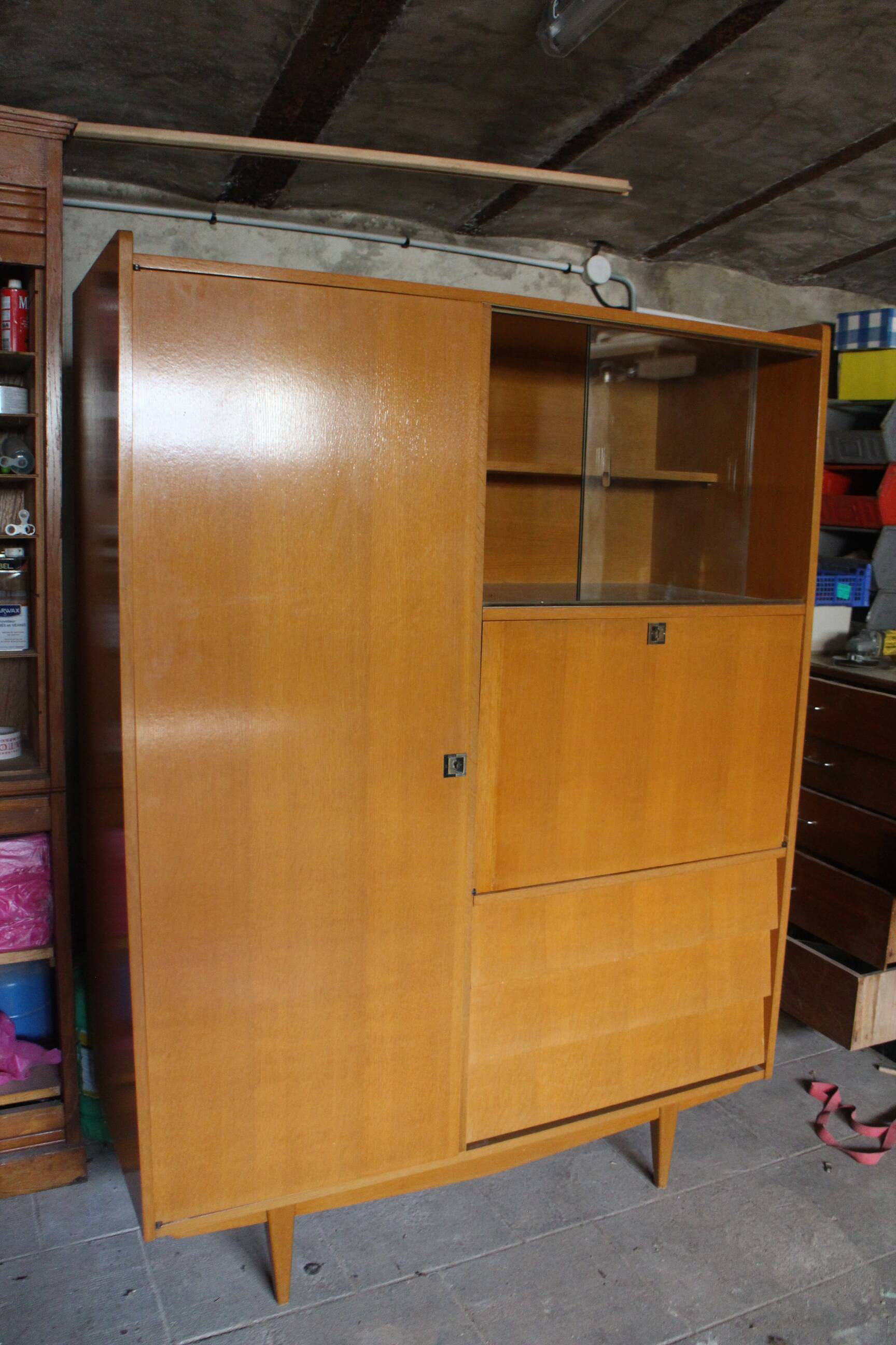 Vintage secretary cabinet
