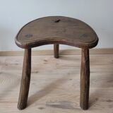 Pair of tripod brutalist stools