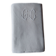 Old half-breed sheet monogrammed GC art deco style 205x326 cm