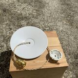 Suspension lampshade vintage blue and white