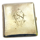 Art Deco cigarette case, alpaca cigarette holder with WS monogram.