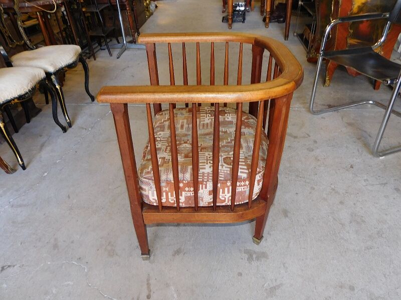 Fauteuil art deco 1920 marqueterie