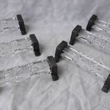 6 Crystal Knife Rests