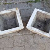 Pair of vintage cement cement planters 1960/70