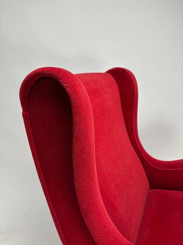 Set of Italian Senior Chairs / Lounge Chairs in the style of Marco Zanuso, 1950s
