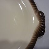 5 hand-decorated Longwy fish plates