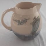 Old ceramic water pitcher slip Digoin France