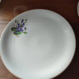 Set of 11 plates, Baudour porcelain