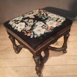 Blackened turned wooden stool '1900'